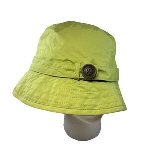 Eddie Bauer Hat Adult S/M Green Christine Rain Hat Bucket